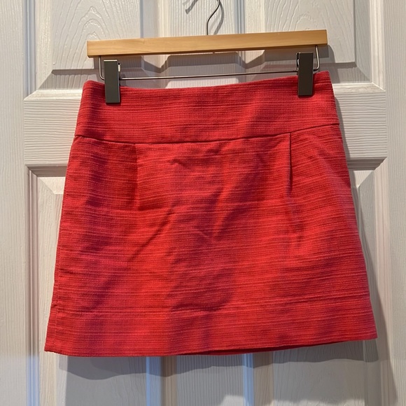 J.Crew Textured Coral/Salmon Mini Skirt - Picture 7 of 7